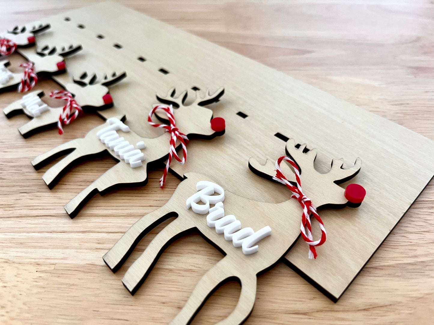 Personalised Reindeer Family Display
