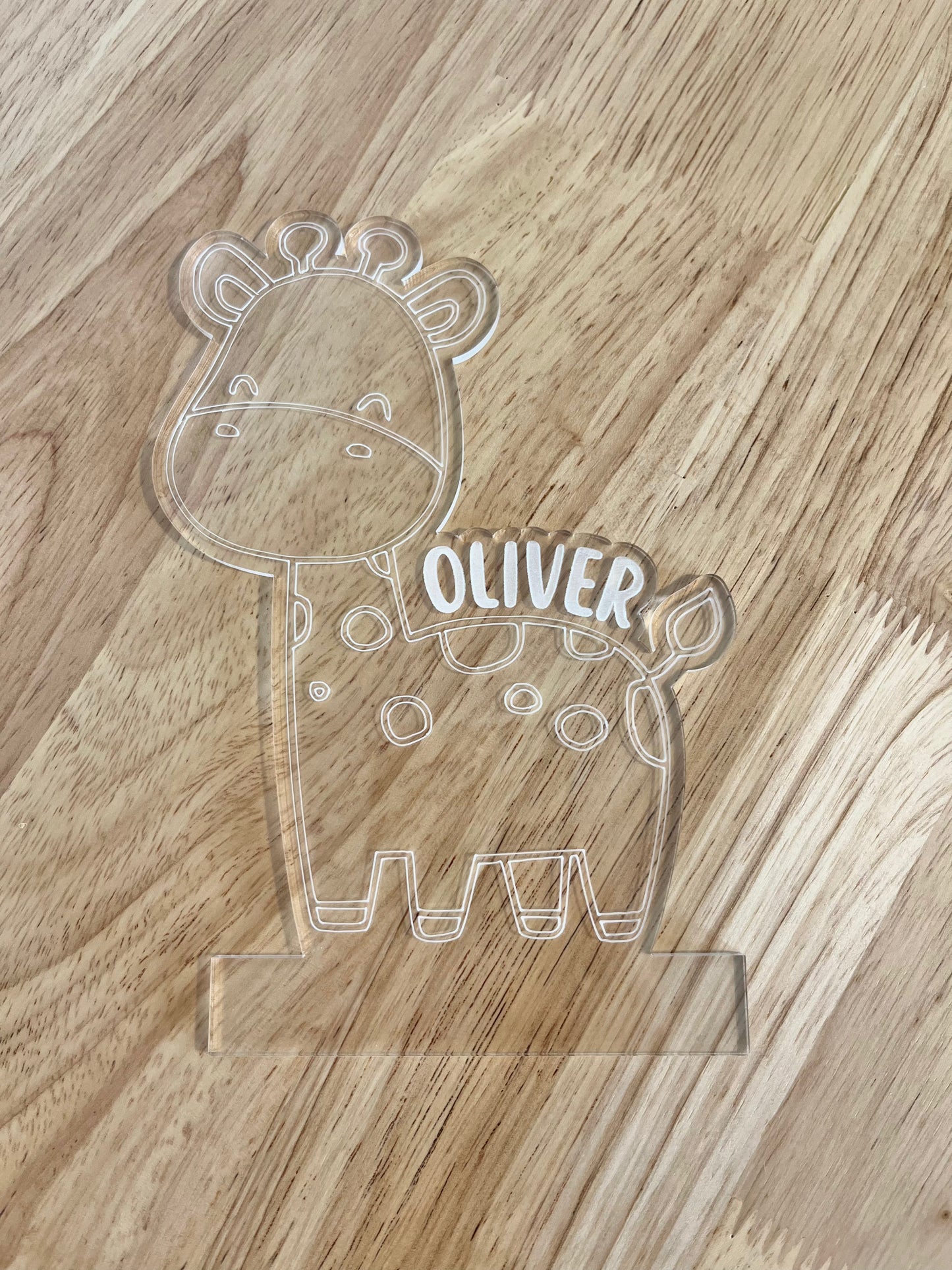 Giraffe Personalised Night Light