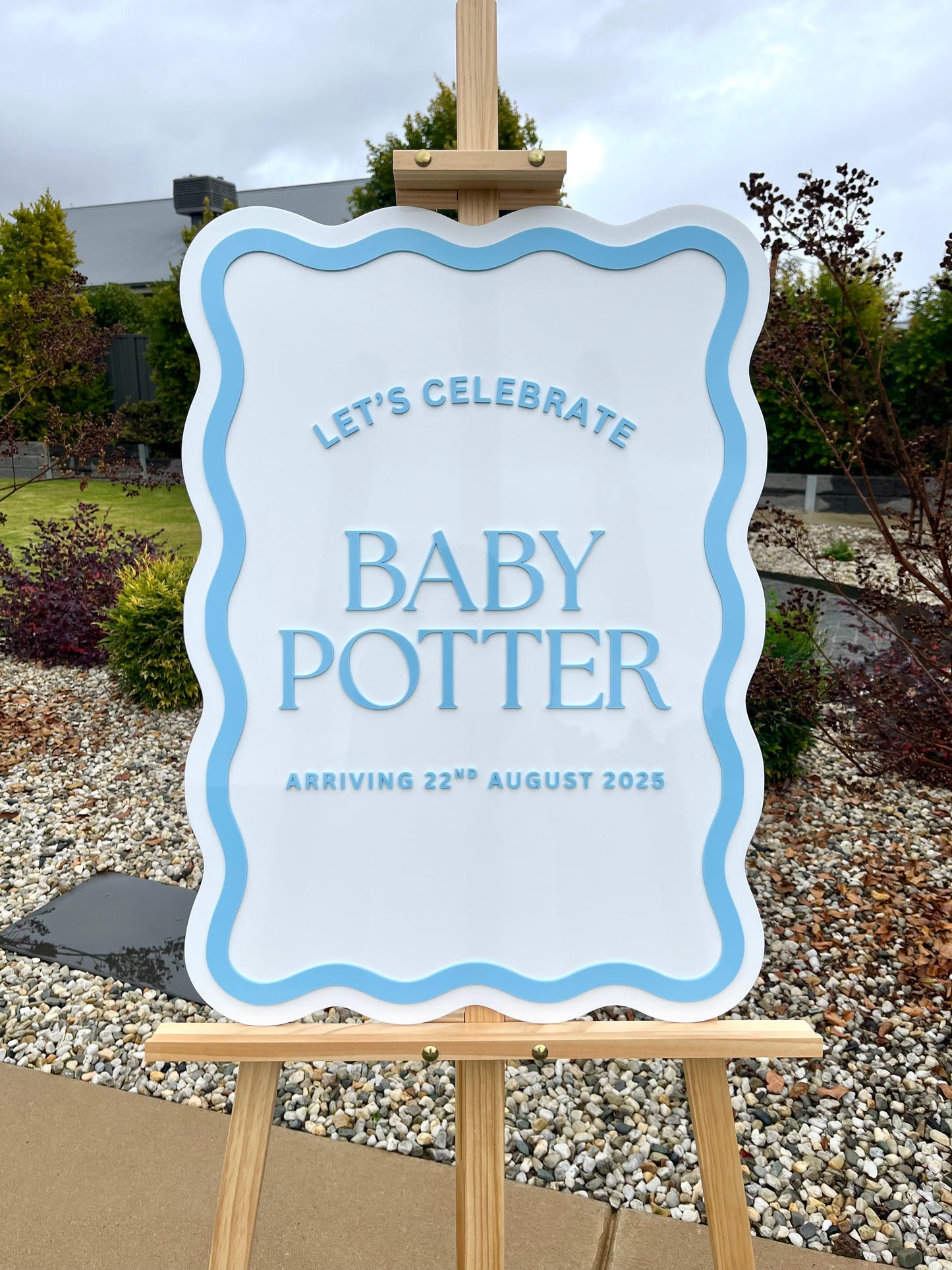 Wavy Border Custom Event Sign