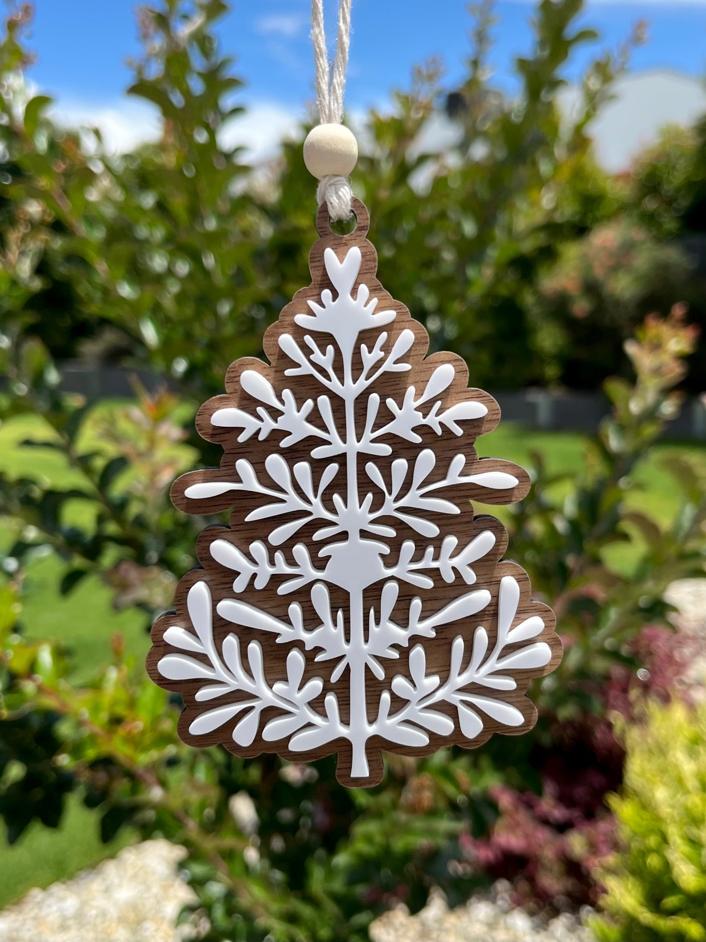 Layered Acrylic Christmas Tree Ornaments