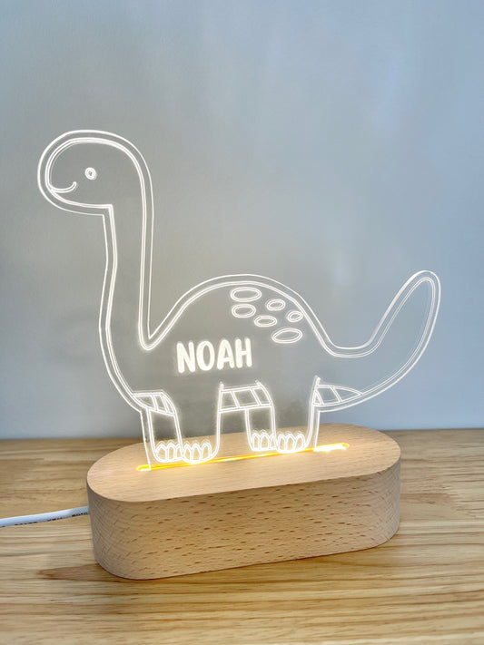 Dinosaur Personalised Night Light