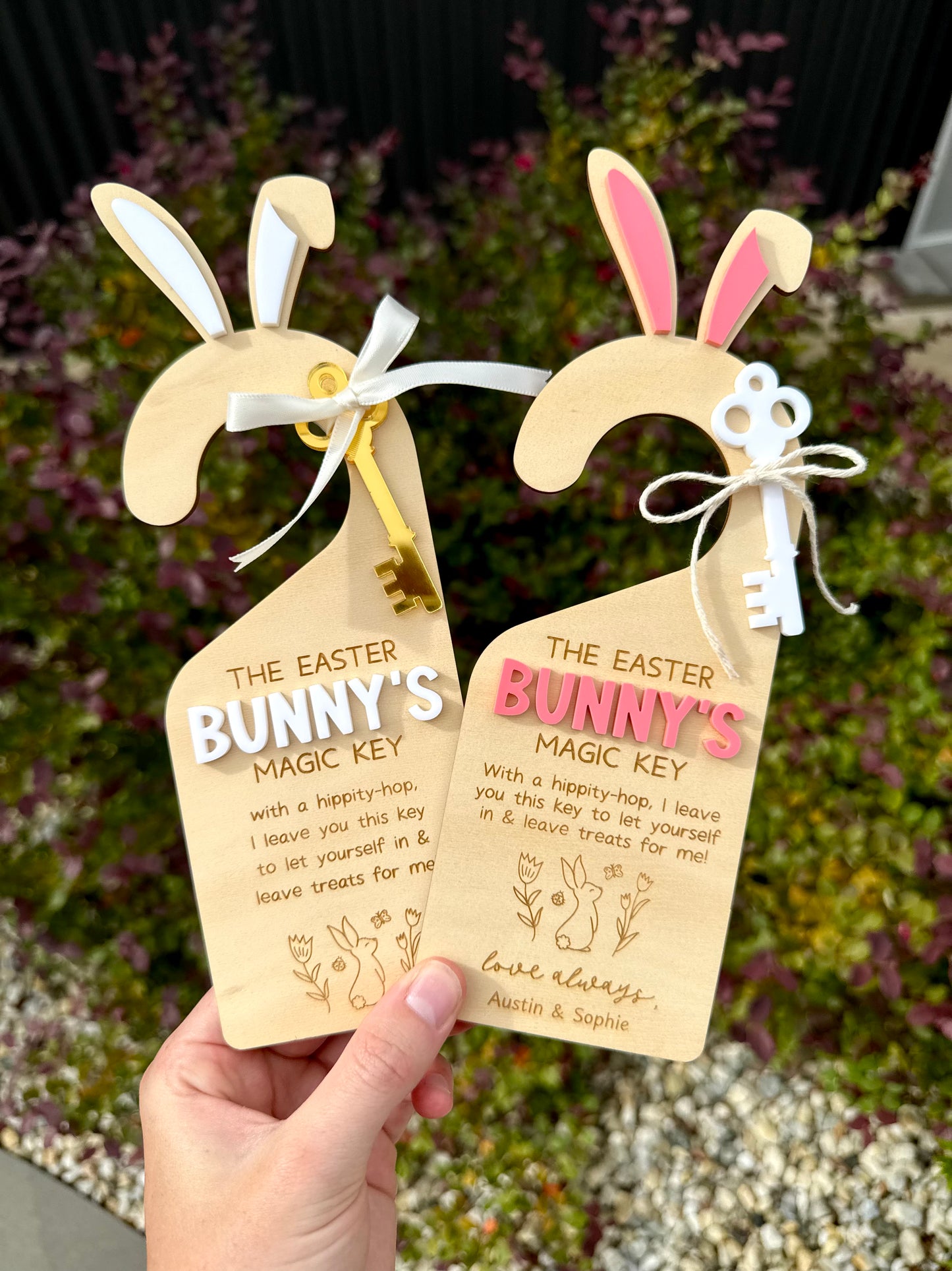 Easter Bunny Magic Key Door Hanger