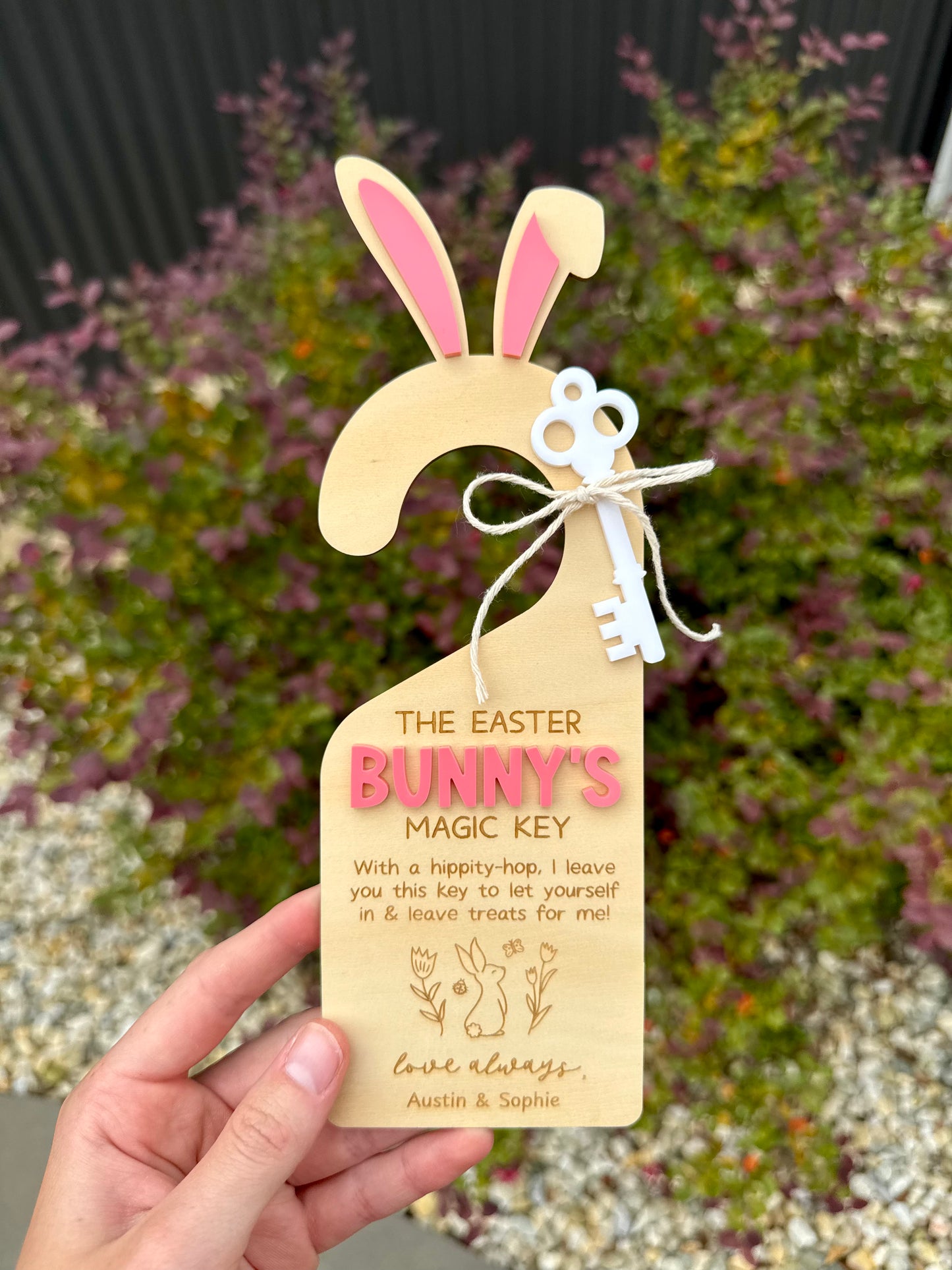 Easter Bunny Magic Key Door Hanger