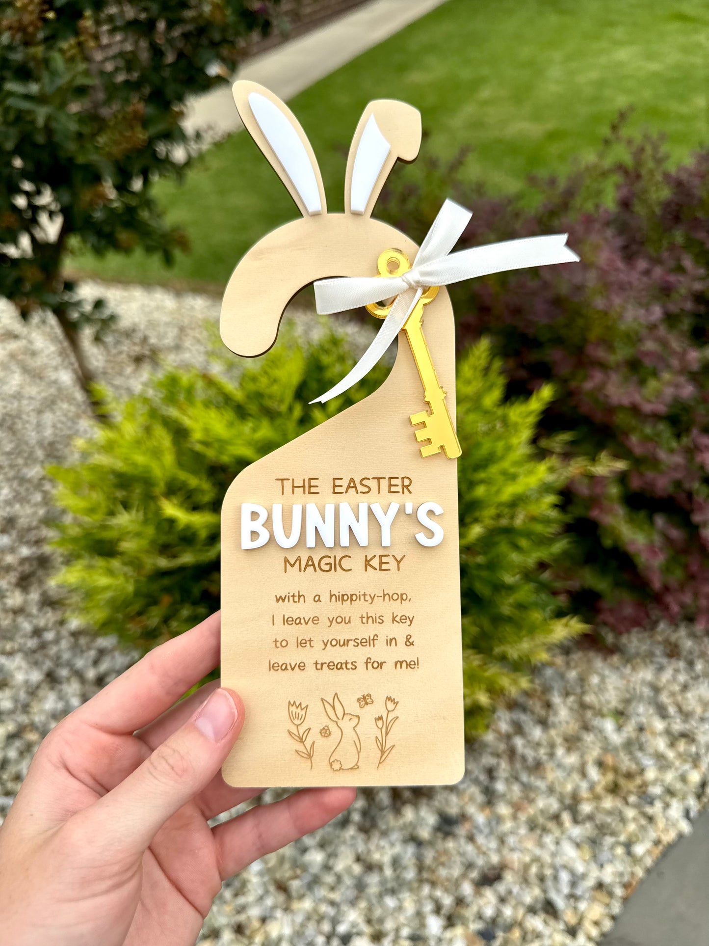 Easter Bunny Magic Key Door Hanger