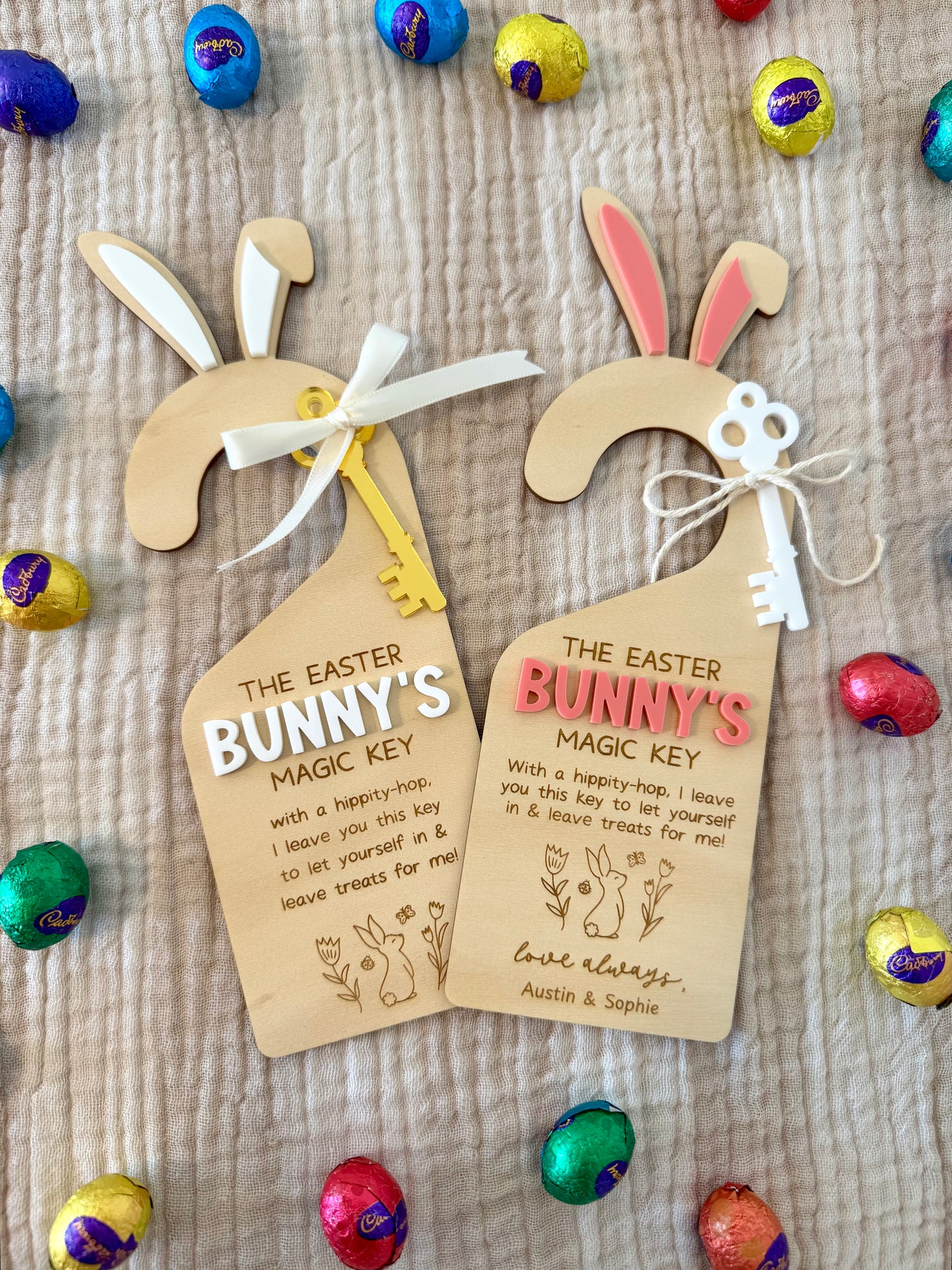Easter Bunny Magic Key Door Hanger
