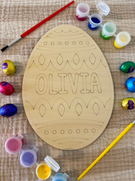 Paint Your Own Personalised Easter Egg – Individual