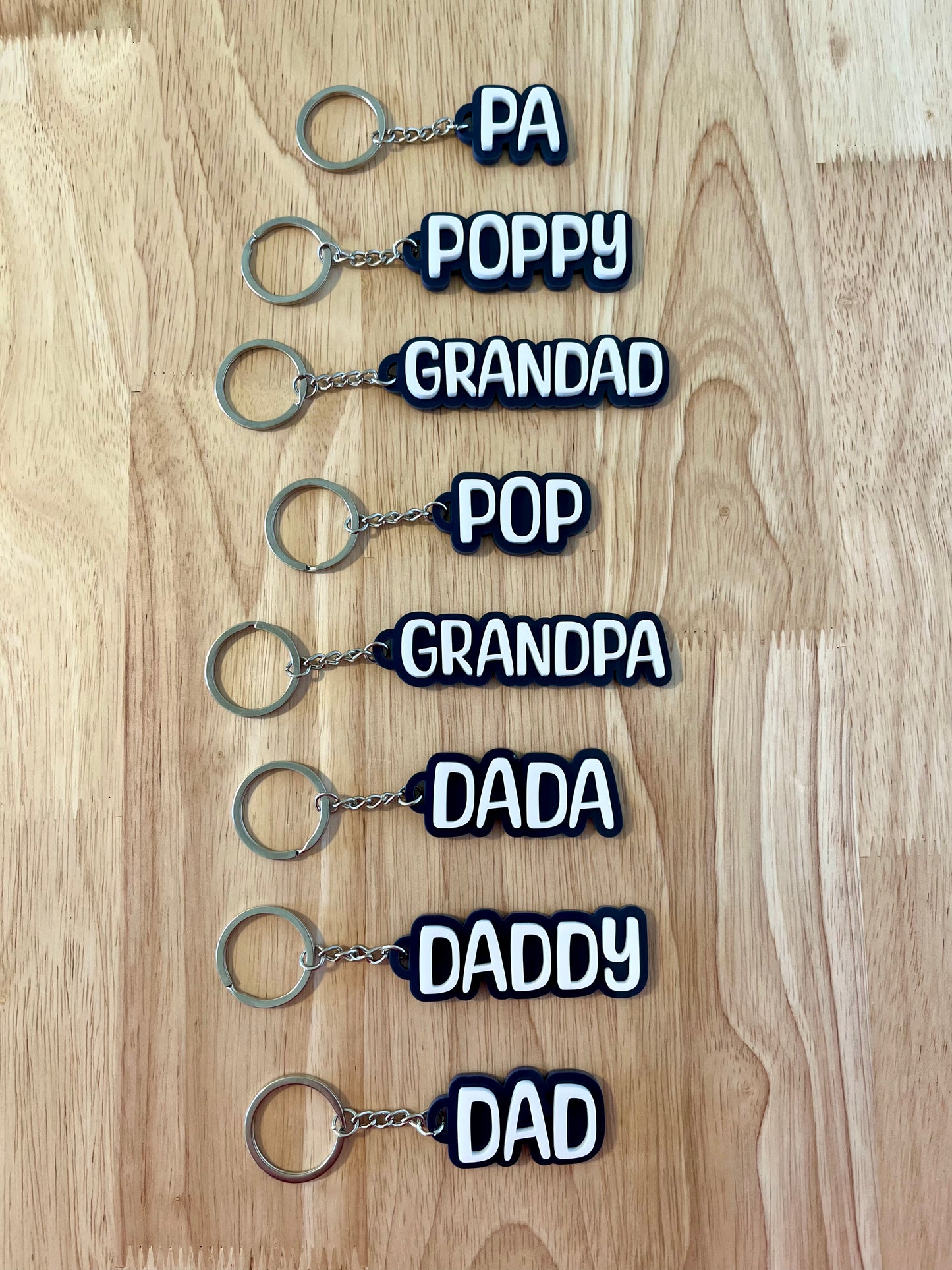 Personalised Dad Keyring