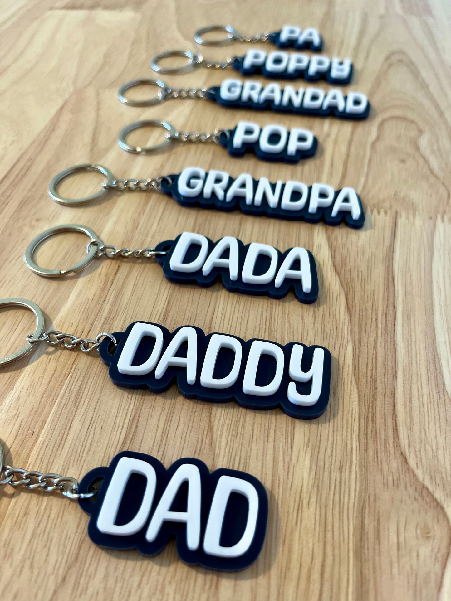Personalised Dad Keyring