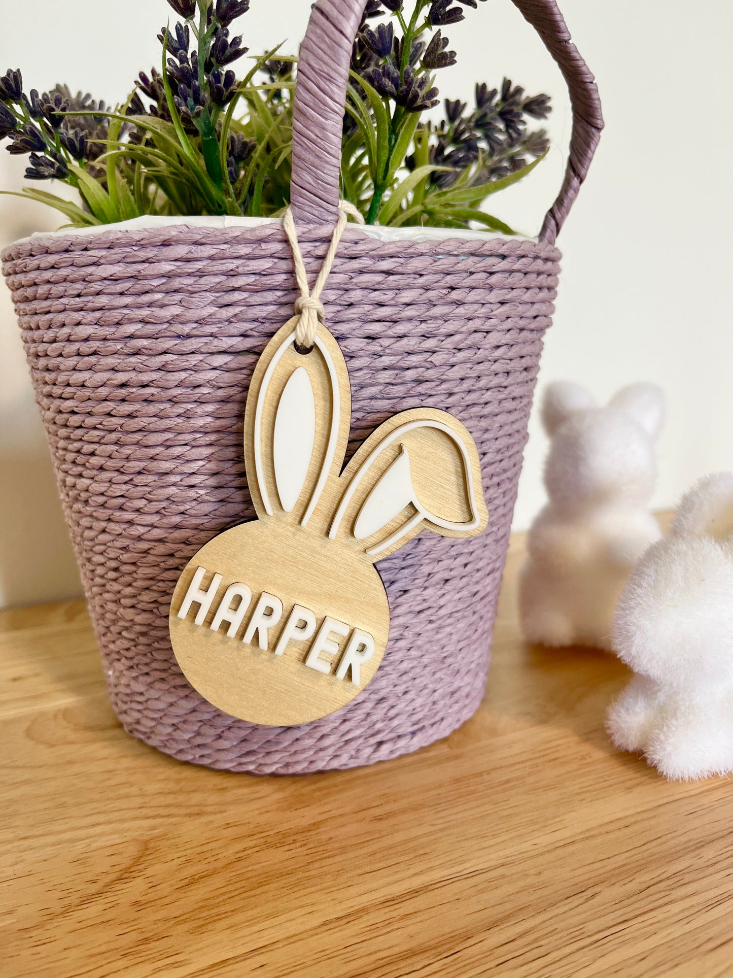 Bunny Ears Basket Tag