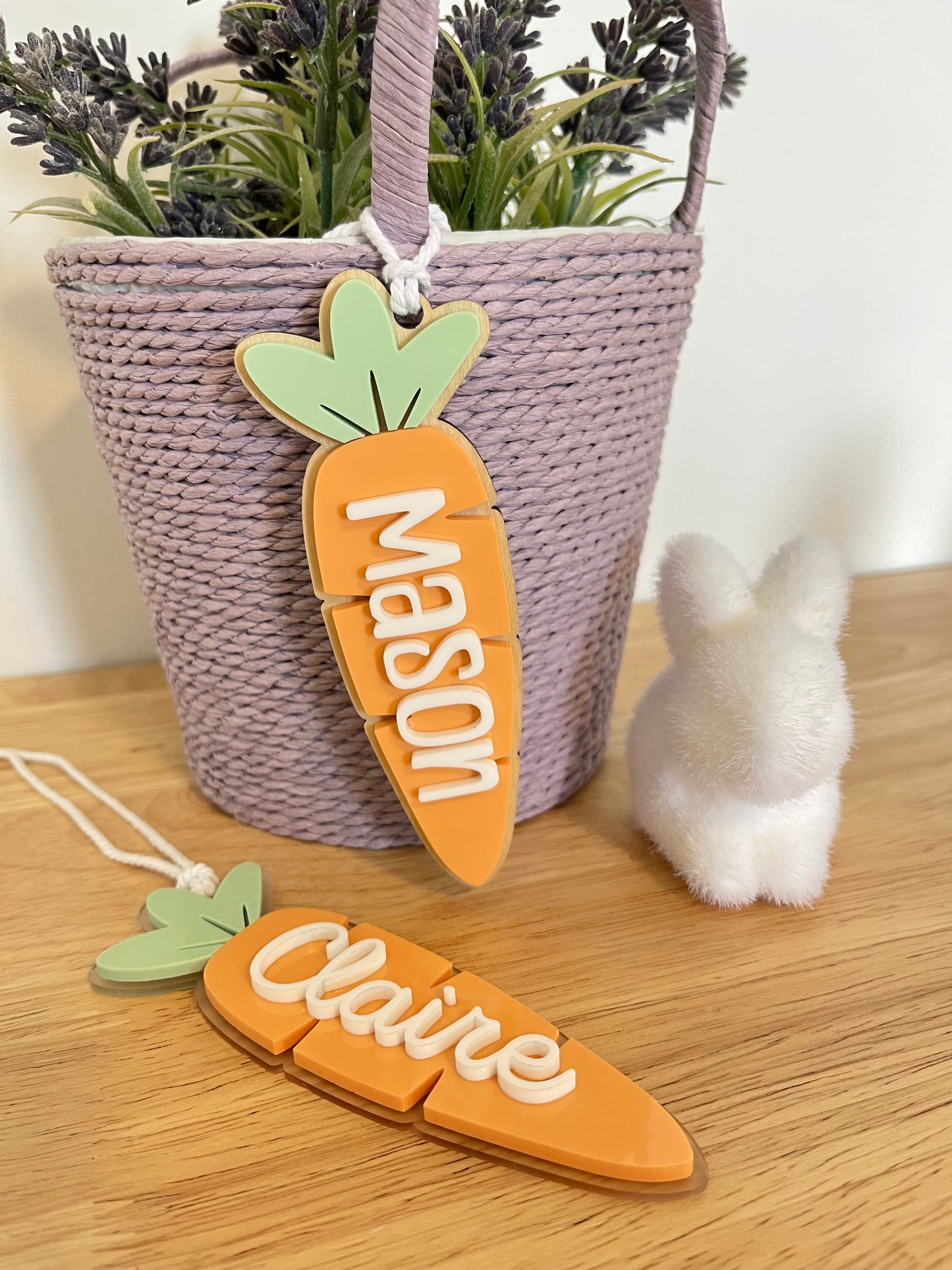 Carrot Basket Tag