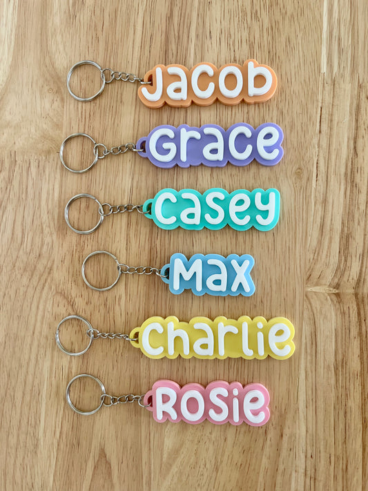 3D Name Keyring