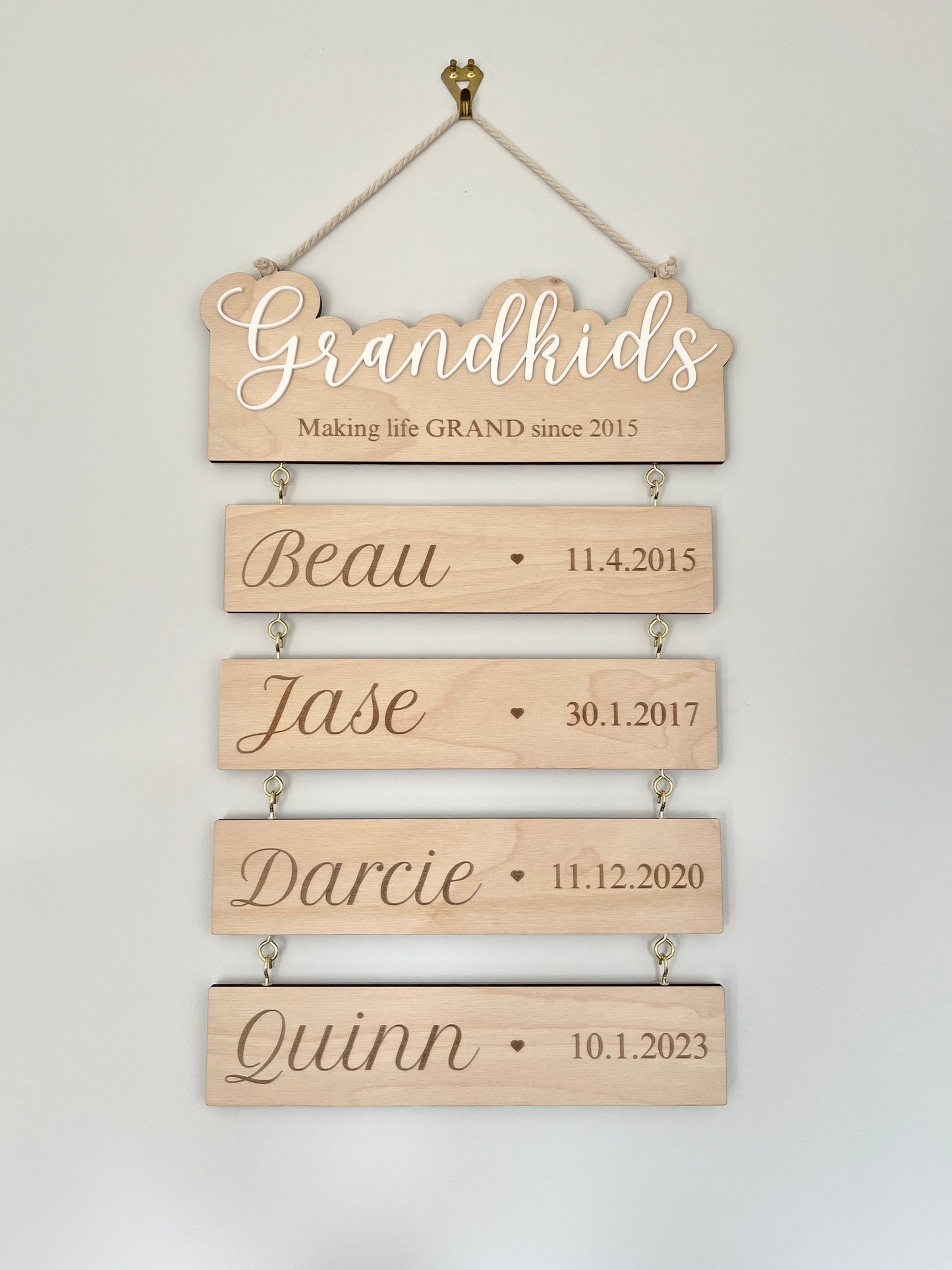 Grandkids Wall Hanging