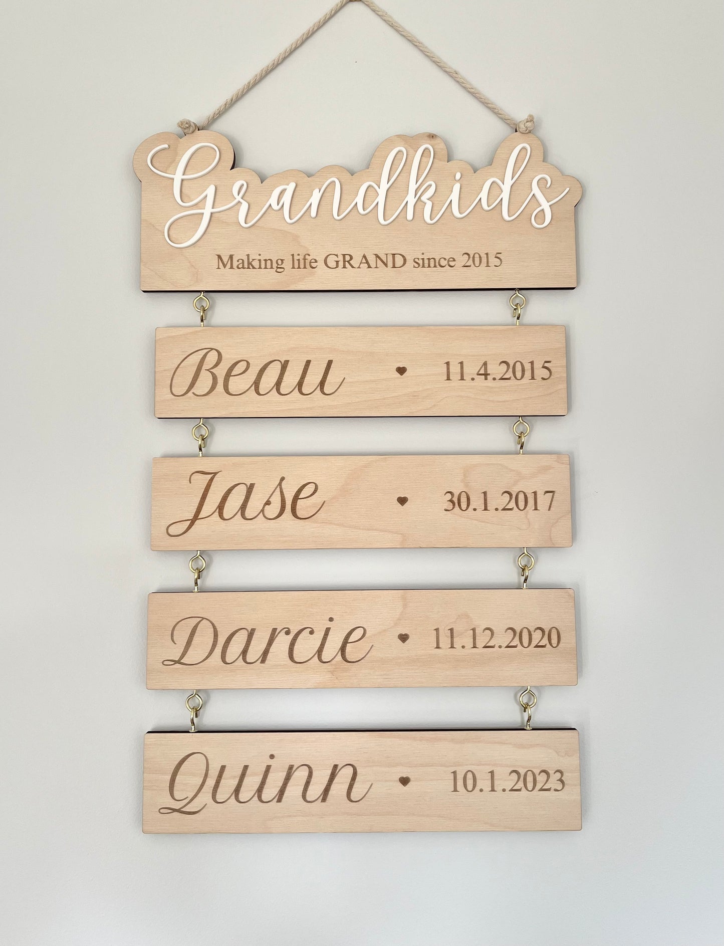 Grandkids Wall Hanging