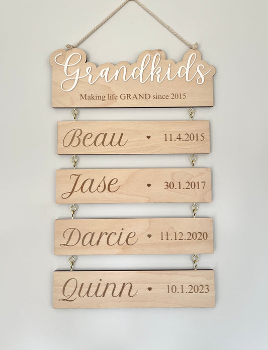 Grandkids Wall Hanging