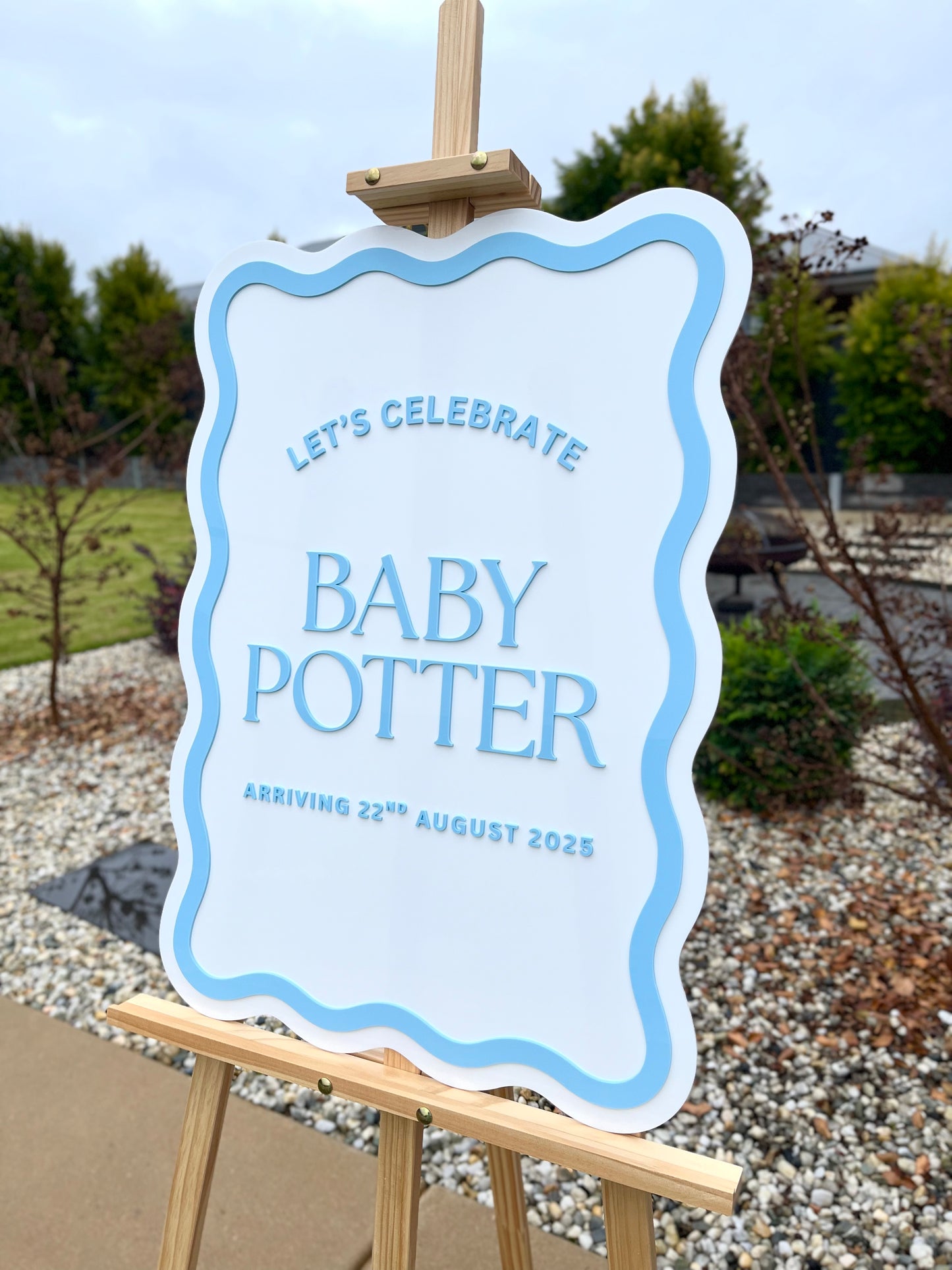 Wavy Border Custom Event Sign