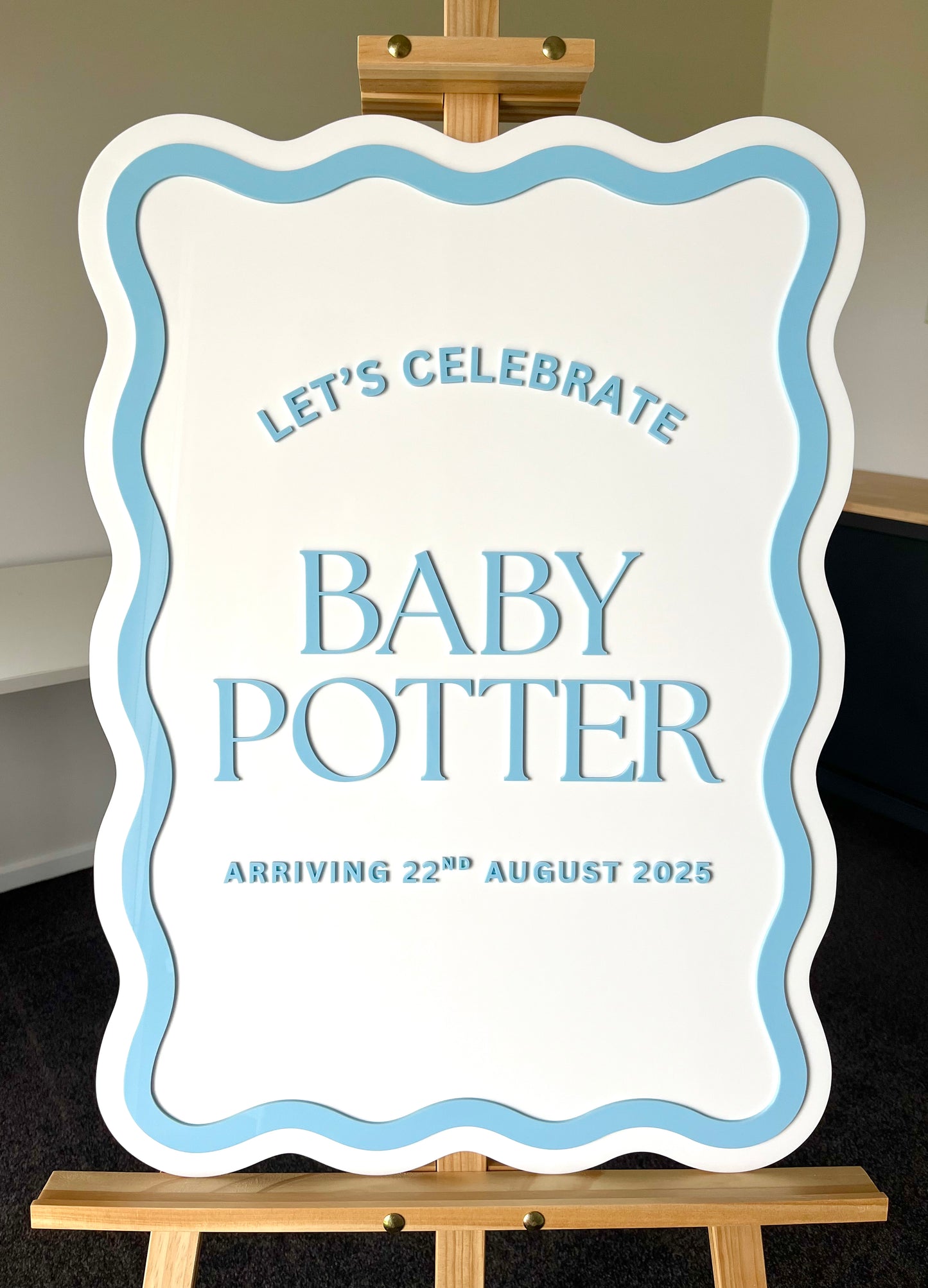 Wavy Border Custom Event Sign