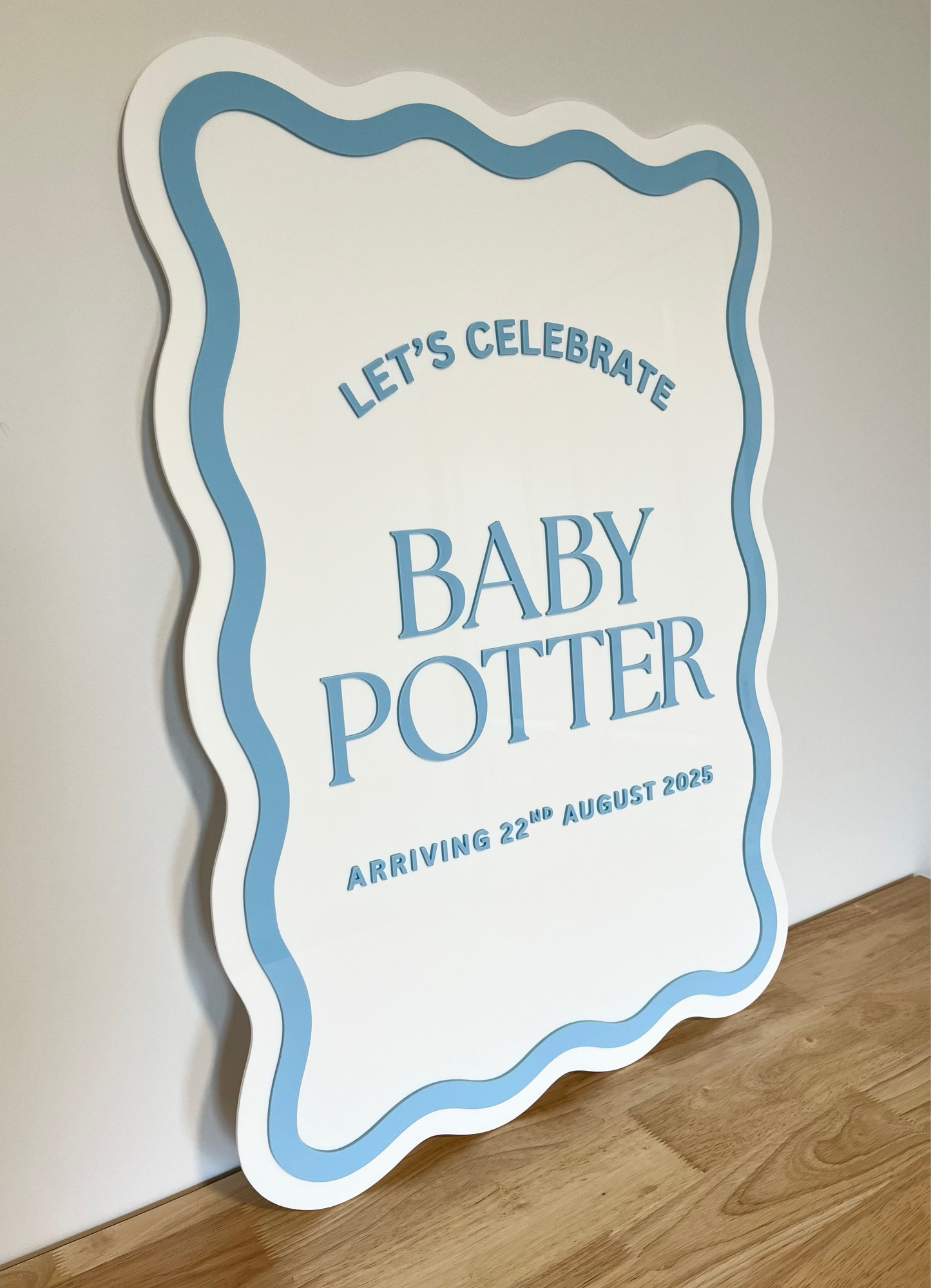 Wavy Border Custom Event Sign