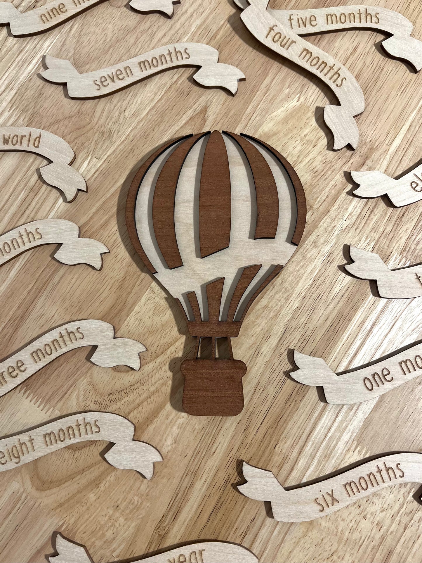 Hot Air Balloon Milestone Set