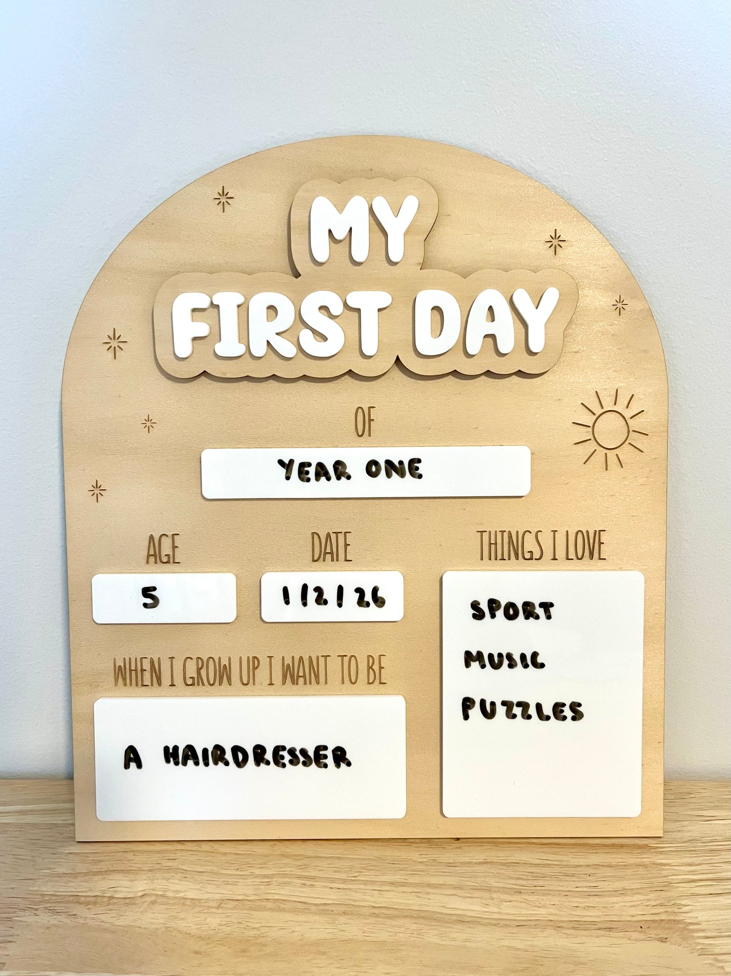 First & Last Day School Board